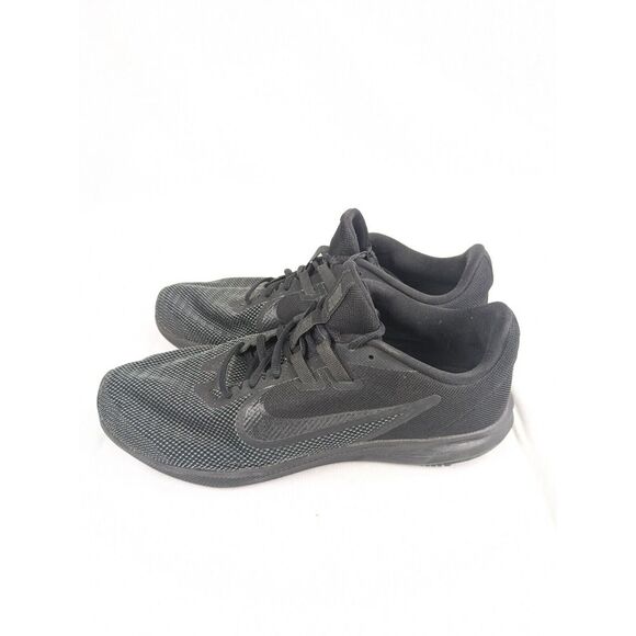 Nike Downshifter 9 Running Shoes Womans Size 10 Athletic Sneakers Triple‎ Black - Picture 4 of 9